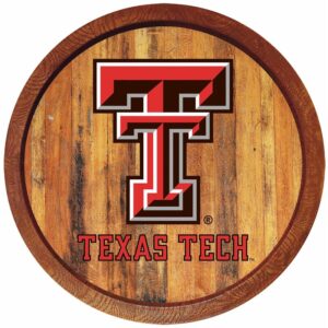 Texas Tech Red Raiders 21'' x 21'' Color Logo Faux Barrel Top Sign
