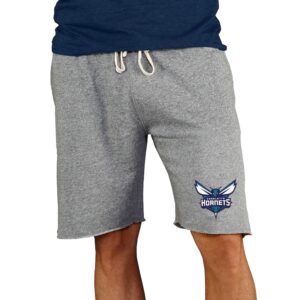 Men's Concepts Sport Gray Charlotte Hornets Mainstream Terry Shorts