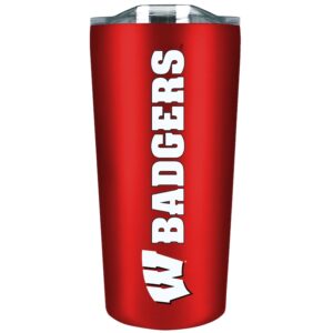 Wisconsin Badgers 18oz. Stainless Soft Touch Tumbler