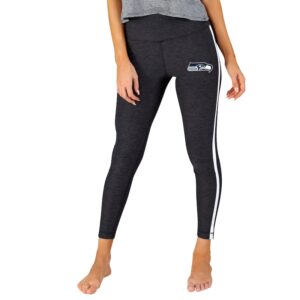 Women's Concepts Sport Charcoal/White Seattle Seahawks Centerline Knit Slounge Leggings