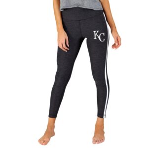 Women's Concepts Sport Charcoal/White Kansas City Royals Centerline Knit Leggings
