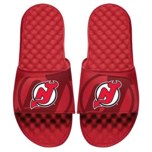 Men's ISlide Red New Jersey Devils OT Slide Sandals