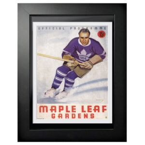 Toronto Maple Leafs 18'' x 14'' Framed Hockey Program Cover Art Print