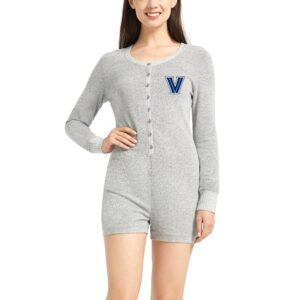 Women's Concepts Sport Gray Villanova Wildcats Venture Sweater Romper
