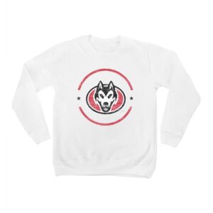 Youth White St. Cloud State Huskies End Zone Pullover Sweatshirt