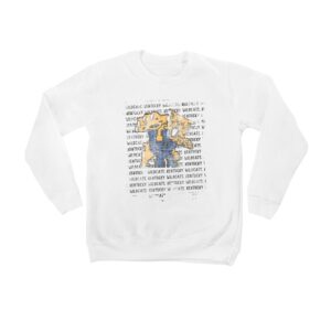 Youth White Kentucky Wildcats Bold Type Pullover Sweatshirt