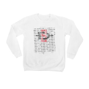 Youth White San Diego State Aztecs Bold Type Pullover Sweatshirt