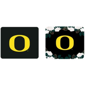 Oregon Ducks Floral Mousepad 2-Pack