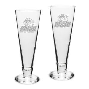 Winston-Salem State Rams 2-Piece 16oz. Classic Beer Pilsner Set