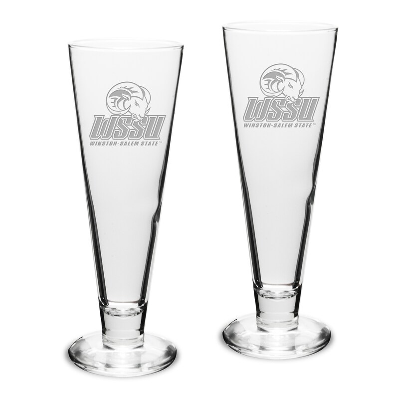Winston-Salem State Rams 2-Piece 16oz. Classic Beer Pilsner Set