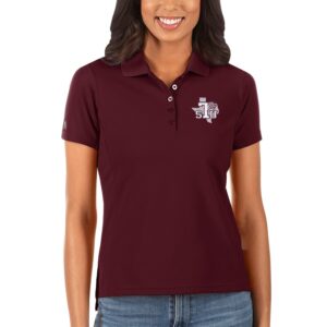 Women's Antigua Maroon Texas Southern Tigers Legacy Pique Polo