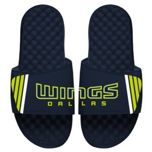 Men's ISlide White Dallas Wings Alternate Jersey Slide Sandals