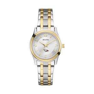 Women's Bulova Silver/Gold North Carolina Central Eagles Classic Two-Tone Round Watch