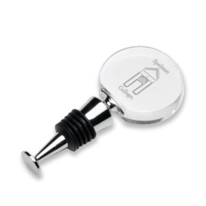 Spelman College Jaguars Round Wine Stopper