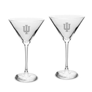 Indiana Hoosiers Two-Piece Traditional 10oz. Martini Glass Set