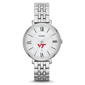 Women's Fossil Virginia Tech Hokies Jacqueline Stainless Steel Watch