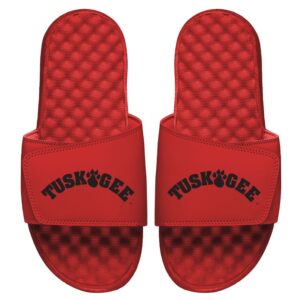 Men's ISlide Red Tuskegee Golden Tigers Wordmark Slide Sandals