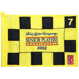 PGA TOUR Event-Used #7 Checkered Pin Flag from The SENIOR PLAYERS Championship on July 11th to 14th 2002