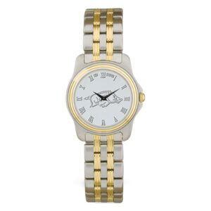 Women's Silver/Gold Arkansas Razorbacks Two-Tone Wristwatch