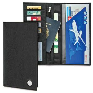 North Carolina Tar Heels Leather Passport Wallet