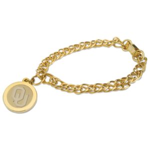 Oklahoma Sooners Gold Charm Bracelet