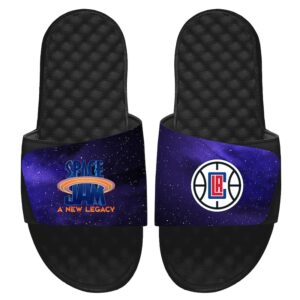 Men's ISlide Black LA Clippers Space Jam 2 Galaxy Slide Sandals