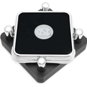 North Carolina Tar Heels Silver 2-Piece Square Coaster Set
