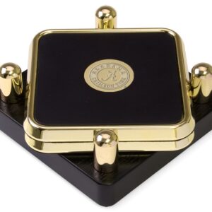 Alabama Crimson Tide Gold 2-Piece Square Coaster Set