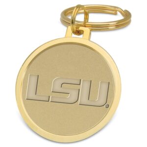 Gold LSU Tigers Splitwire Key Ring