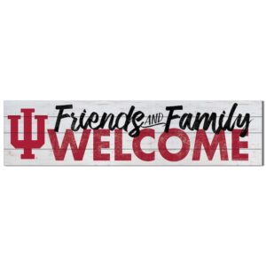 Indiana Hoosiers 10'' x 40'' Friends & Family Welcome Sign