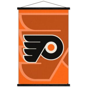 Philadelphia Flyers 35.75'' x 24.25'' Hanging Framed Logo Poster
