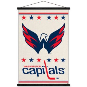 Washington Capitals 35.75'' x 24.25'' Hanging Framed Logo Poster