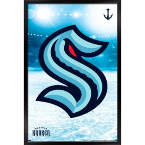 Seattle Kraken 35.75'' x 24.25'' Framed Logo Poster
