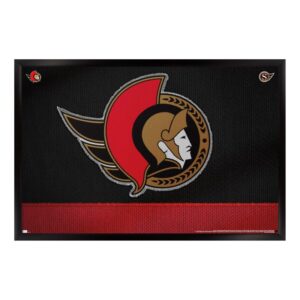 Ottawa Senators 35.75'' x 24.25'' Framed Primary Logo Poster