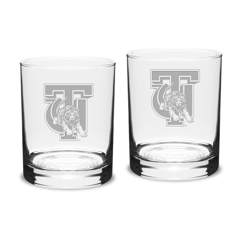 Tuskegee Golden Tigers 14oz. 2-Piece Classic Double Old-Fashioned Glass Set