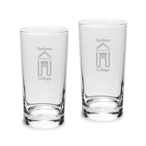 Spelman College Jaguars 2-Piece 10oz. Highball Glass Set