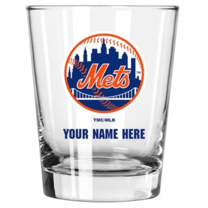 New York Mets 15oz. Personalized Double Old Fashioned Glass