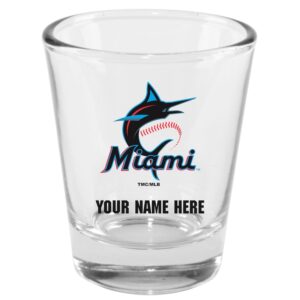 Miami Marlins 2oz. Personalized Shot Glass