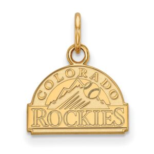 Women's Colorado Rockies 14k Yellow Gold Extra Small Pendant