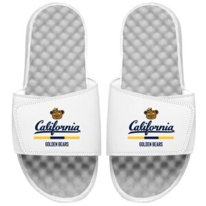 Men's ISlide White Cal Bears Split Bar Slide Sandals