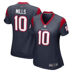 Women's Nike Davis Mills Navy Houston Texans Game Jersey