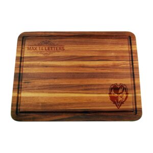 Baltimore Ravens Large Acacia Personalized Cutting & Serving Board