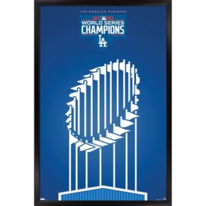 Los Angeles Dodgers 2020 World Series Champions 24.25'' x 35.75'' Framed Poster