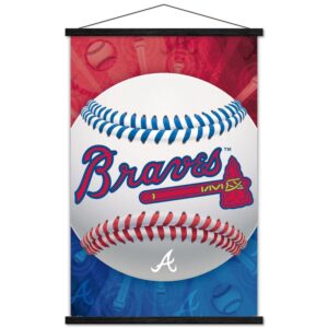 Atlanta Braves 24'' x 34.75'' Magnetic Framed Logo Poster