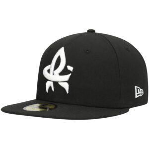 Men's New Era Black Rocket City Trash Pandas Authentic Collection Team Alternate 59FIFTY Fitted Hat