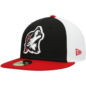 Men's New Era Black Erie SeaWolves Authentic Collection Team Alternate 59FIFTY Fitted Hat