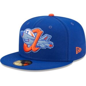Men's New Era Blue Aberdeen IronBirds Authentic Collection 59FIFTY Fitted Hat