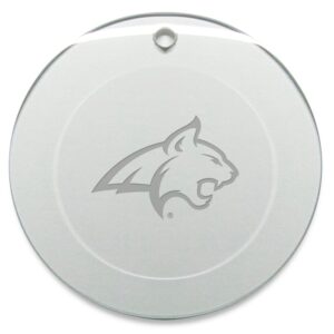 Montana State Bobcats 3'' Glass Round Ornament