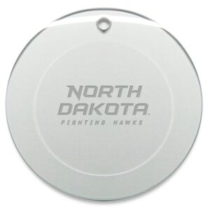 North Dakota 3'' Glass Round Ornament