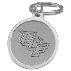 Silver UCF Knights Team Logo Split-Wire Key Ring
